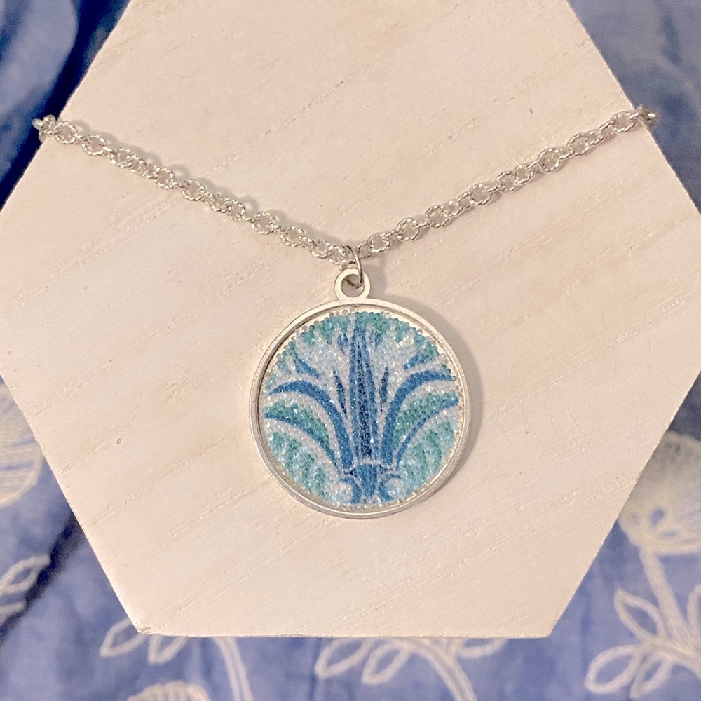 Alex & Ani Blue Lotus Necklace